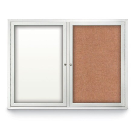 United Visual Products Corkboard, Amethyst /Gold, 60" x 36" UV417I-GOLD-AMETHY